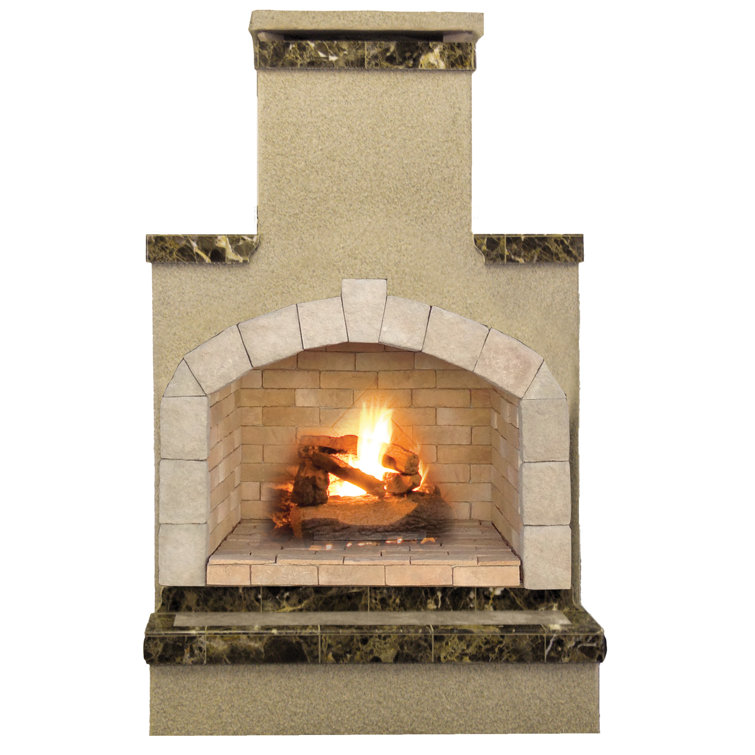 Cal Flame 78" H Propane Outdoor Fireplace Wayfair